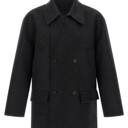 Fendi Gray Virgin Wool Coat