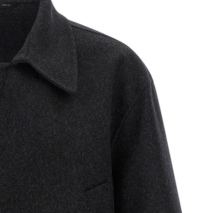 Fendi Gray Virgin Wool Coat