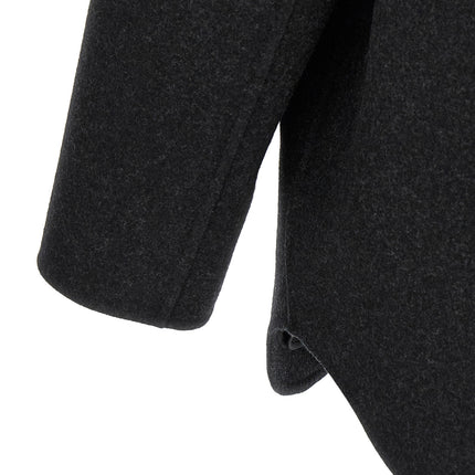Fendi Gray Virgin Wool Coat