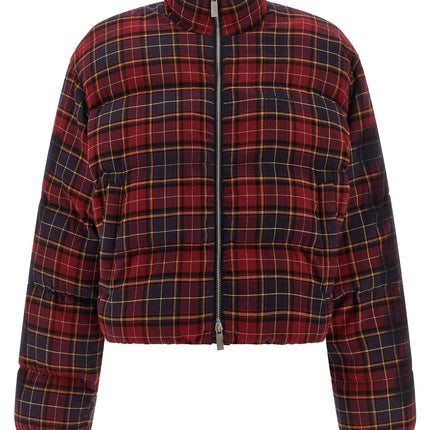 Off-White Bordeaux Cotton Full-Length Jacket