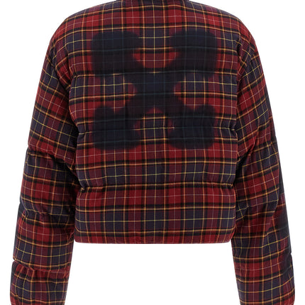 Off-White Bordeaux Cotton Full-Length Jacket
