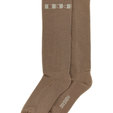 DRKSHDW Beige Cotton Socks