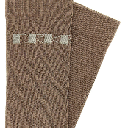 DRKSHDW Beige Cotton Socks