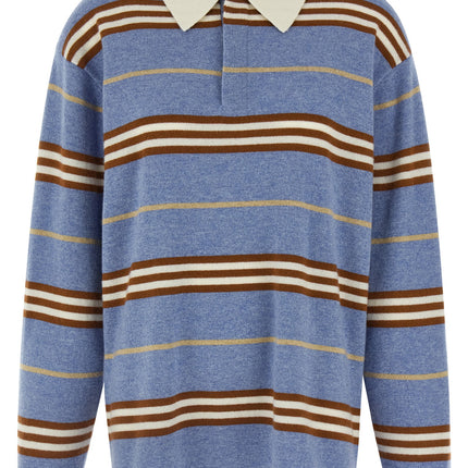 Guest in Residence Blue Cashmere Polo Shirt
