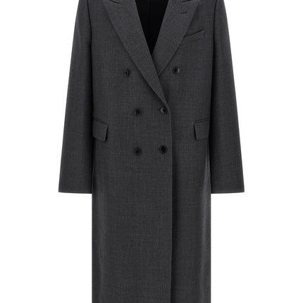 Dries Van Noten Gray Wool Coat
