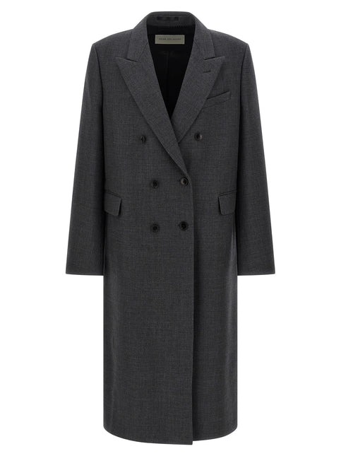 Dries Van Noten Gray Wool Coat