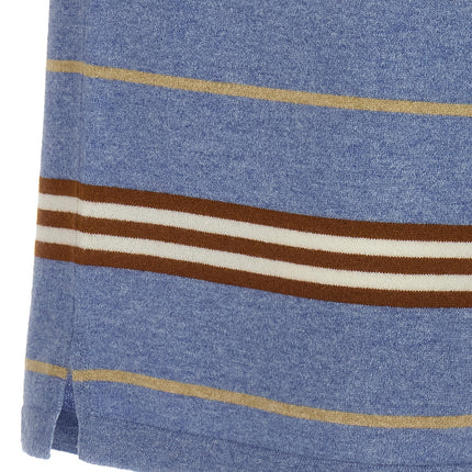Guest in Residence Blue Cashmere Polo Shirt