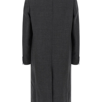 Dries Van Noten Gray Wool Coat