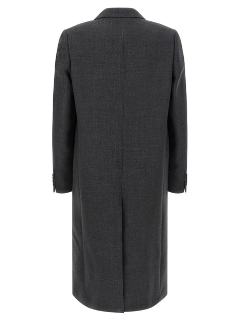 Dries Van Noten Gray Wool Coat