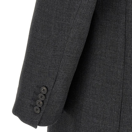 Dries Van Noten Gray Wool Coat