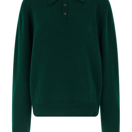 Guest in Residence Bicolor Cashmere Polo Shirt