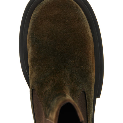 Rick Owens Brown Bovine Leather Chelsea Boots
