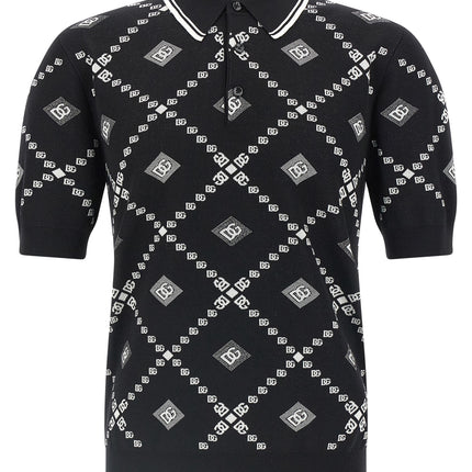 Dolce & Gabbana Bicolor Cashmere Polo Shirt