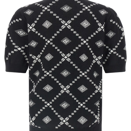Dolce & Gabbana Bicolor Cashmere Polo Shirt