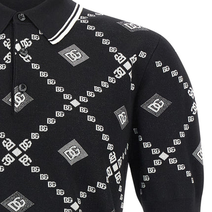 Dolce & Gabbana Bicolor Cashmere Polo Shirt