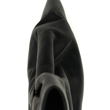 Rick Owens Black Cowhide Ankle Boots