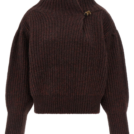Dries Van Noten Bordeaux Wool Cardigan