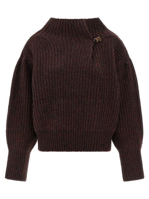 Dries Van Noten Bordeaux Wool Cardigan