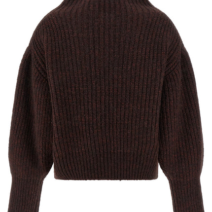 Dries Van Noten Bordeaux Wool Cardigan