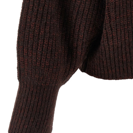 Dries Van Noten Bordeaux Wool Cardigan
