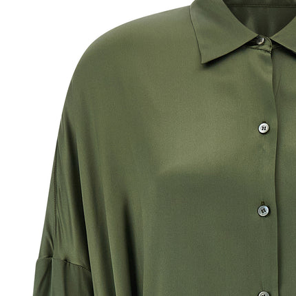 Dries Van Noten Bicolor Silk Midi Dress