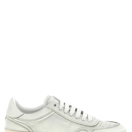Dolce & Gabbana White Lamb Leather Low Top Sneakers