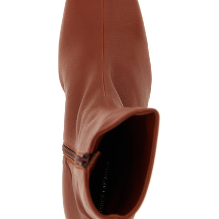 Dries Van Noten Brown Calfskin Ankle Boots