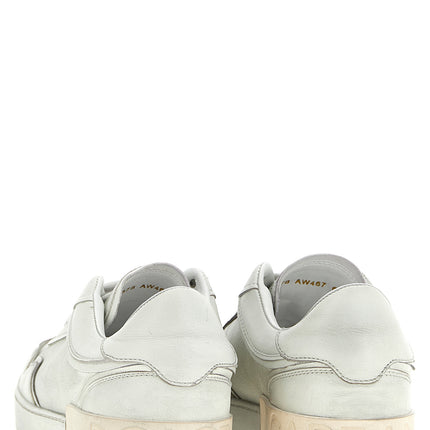 Dolce & Gabbana White Lamb Leather Low Top Sneakers