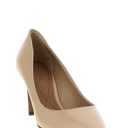 Dolce & Gabbana Beige Calfskin High Heel Pumps