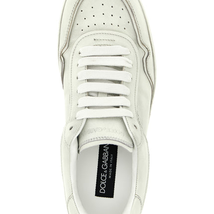 Dolce & Gabbana White Lamb Leather Low Top Sneakers