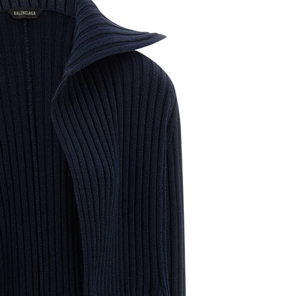 Balenciaga Blue Polyester Cardigan