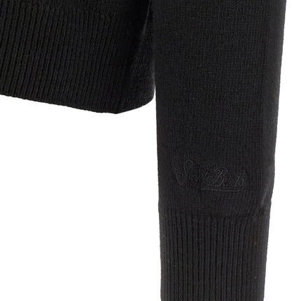 MC2 Saint Barth Black Wool Cardigan