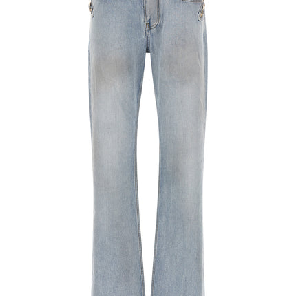 Balenciaga Blue Cotton Straight-Leg Jeans