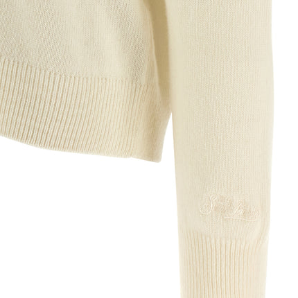 MC2 Saint Barth White Wool Cardigan