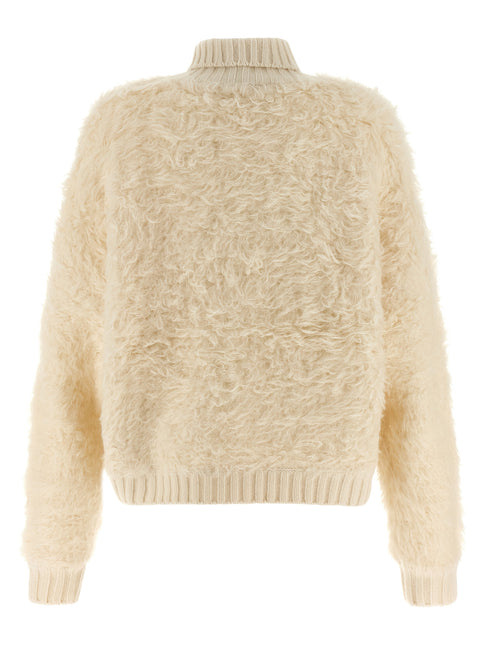 GOLDBERGH White Wool Cardigan