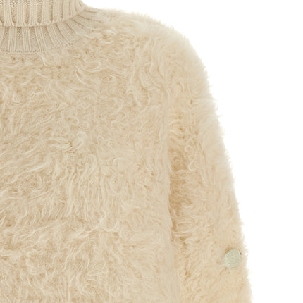 GOLDBERGH White Wool Cardigan