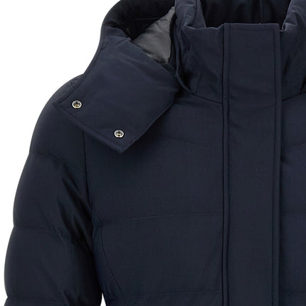 Moose Knuckles Blue Nylon Parka