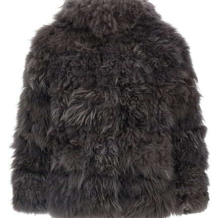 SIMONETTA RAVIZZA Gray Fur Coat