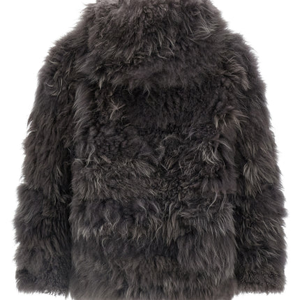 SIMONETTA RAVIZZA Gray Fur Coat