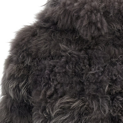 SIMONETTA RAVIZZA Gray Fur Coat