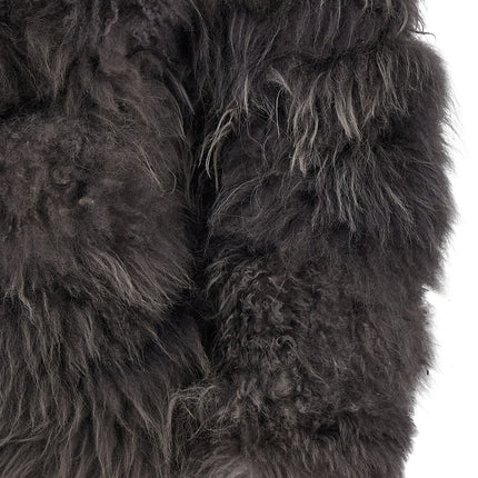 SIMONETTA RAVIZZA Gray Fur Coat
