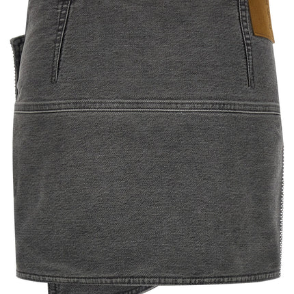 Haikure Gray Cotton Long Skirt
