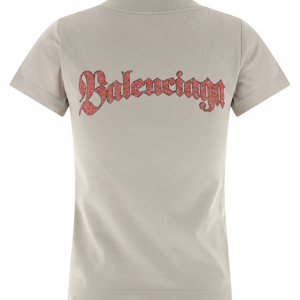 Balenciaga Gray Cotton T-Shirt