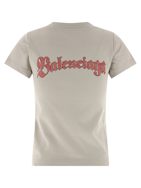 Balenciaga Gray Cotton T-Shirt