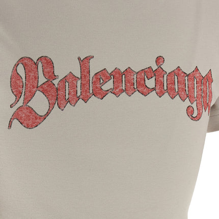 Balenciaga Gray Cotton T-Shirt