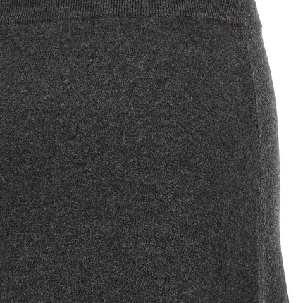 Balenciaga Gray Wool Mini Skirt