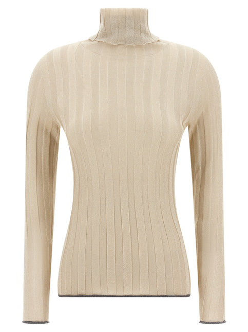 Fabiana Filippi Gold Viscose Cardigan