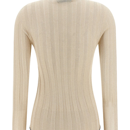 Fabiana Filippi Gold Viscose Cardigan