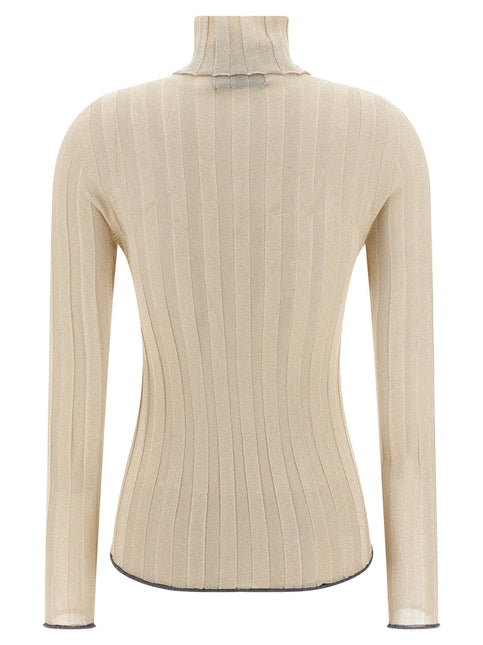 Fabiana Filippi Gold Viscose Cardigan