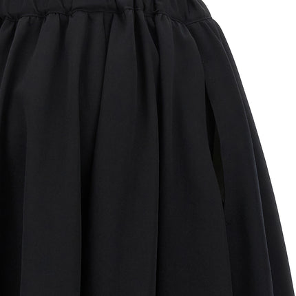 Comme Des Garçons Black Wool Mini Skirt